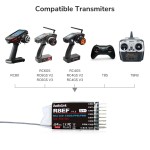 All'ingrosso Radiolink R8EF 2.4Ghz 8 canali RC supporto S-Bus/PPM/PWM/PWM segnale per 8CH T8FB T8S RC auto RC barca aereo